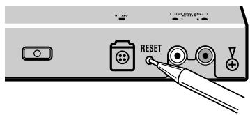 PIONEER DEQ-P7000 - Réinitialisation du microprocesseur - 1