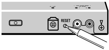 PIONEER DEQ-P7000 - Reinicializacion del microprocesador - 1