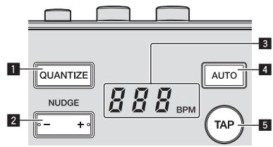 PIONEER RMX-1000-M - Réglage des paramètres BPM et QUANTIZE - 1