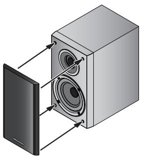 PIONEER S-CN301-LR - Fixação e remoção da greilha - 1