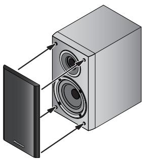 PIONEER S-CN301-LR - Attaching and removing the grille - 1