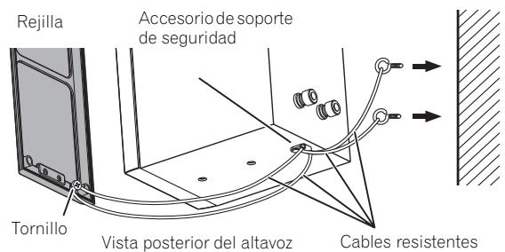 PIONEER S-CN301-LR - Ejemplos de montaje del sistemas de技术水平es realizando el accesorio de soporte de seguridad - 1