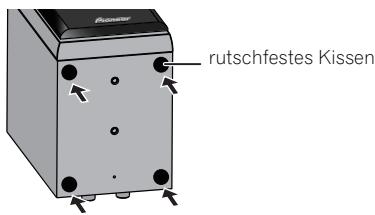 PIONEER S-CN301-LR - Anbringen der rutschfesten Kissen - 1