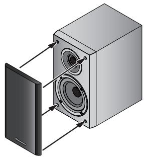 PIONEER S-CN301-LR - Anbringen und Entfernen der Frontverkleidung - 1