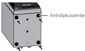 PIONEER S-CN301-LR - Aanbrengen van de antislipkussentjes - 1