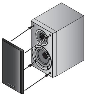 PIONEER S-CN301-LR - Colocacion y extracción de la rejilla - 1