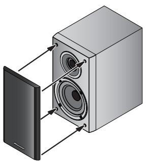 PIONEER S-CN301-LR - Fixation et dépose de la grille - 1