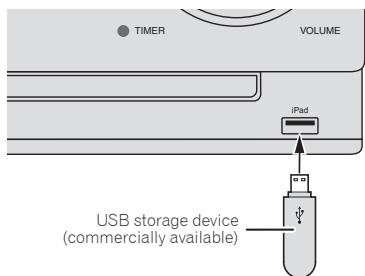 PIONEER X-CM31-T - Connect the USB storage device. - 1