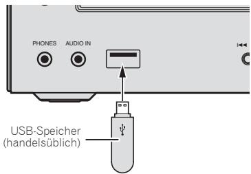 PIONEER X-HM21BT-S - Schließen Sie den USB-Speicher an. - 1