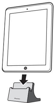 PIONEER X-HM21BT-S - Stellen Sie das iPod/iPhone/iPad auf den Ständer. - 1