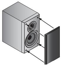 PIONEER X-HM31DAB-K - Abnehmen und Anbringen des Frontgitters - 1