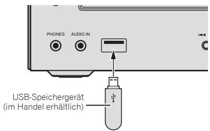 PIONEER X-HM31DAB-K - SchlieBen Sie das USB-Speichergerät an. - 1