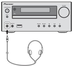 PIONEER X-HM31DAB-K - Verwenden von Kopfhörern - 1