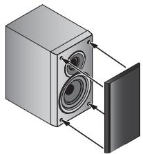 PIONEER X-HM31DAB-K - Retrait et remplacement de la grille avant - 1
