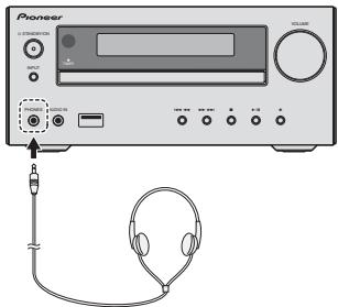 PIONEER X-HM31DAB-K - Utilisation avec un casque - 1