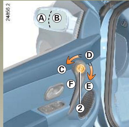 RENAULT CLIO 3 - Rétroviseurs extérieurs à commande manuelle - 1
