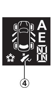 RENAULT CLIO 3 - Fonctionnement du mode semi-automatique (manuel) avec le levier de selection - 1