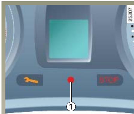 RENAULT CLIO 3 - Témoin de protection du vehicule - 1