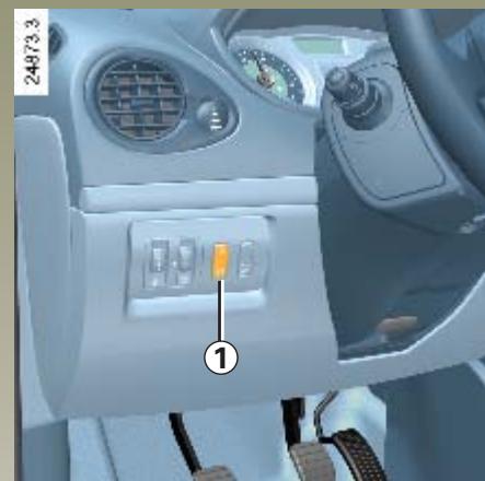RENAULT CLIO 3 - RÉGULATEUR-LIMITEUR DE VITESSE : fonction régulateur (suite) - 1