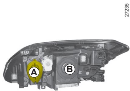 RENAULT LAGUNA 2.0 dCI - PROJECTEURS LAMPES AU XÉNON : remplacement des lampes - 1