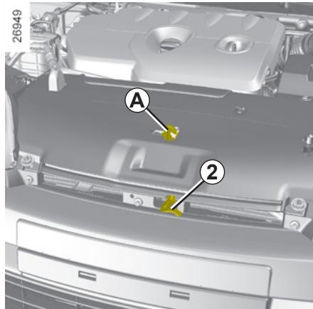 RENAULT LAGUNA 2.0 dCI - Déverrouillage de sécurité du capot - 2