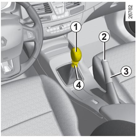 RENAULT LAGUNA 2.0 dCI - LEVIER DE VITESSES / FREIN À MAIN - 1