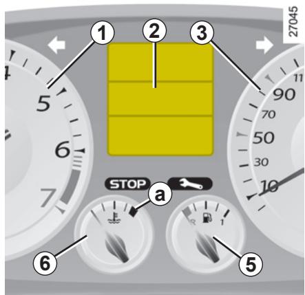 RENAULT LAGUNA 2.0 dCI - TABLEAU DE BORD : afficheurs et indicateurs - 2