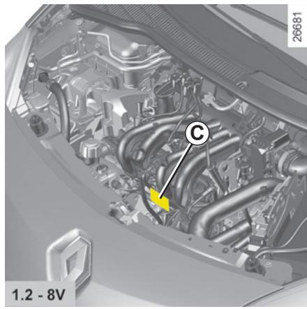 RENAULT NOUVELLE TWINGO EXPRESSION - C - Plaque moteur ou étiquette moteur - 1