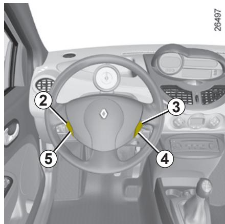 RENAULT NOUVELLE TWINGO EXPRESSION - RÉGULATEUR-LIMITEUR DE VITESSE : fonction régulateur - 4