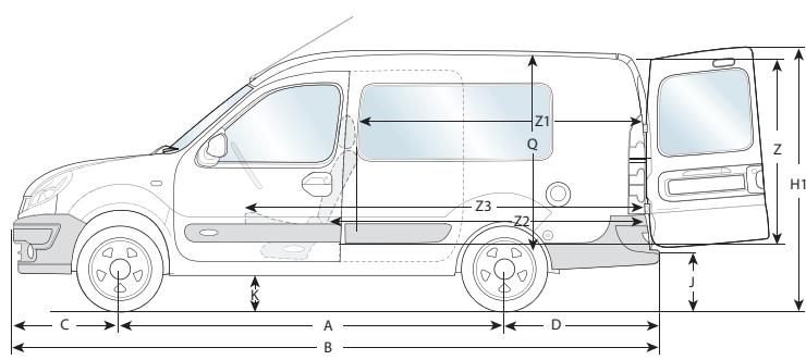 RENAULT KANGOO EXPRESS CAMPUS - DIMENSIONS - 5
