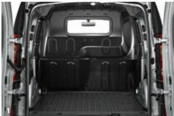 RENAULT KANGOO EXPRESS COMPACT - ZONE DE CHARGEMENT AVEC TAPIS DE PROTECTION ET CLOISON VITRée - 1
