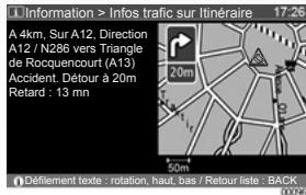 RENAULT SCENIC GPS CNC - Informations sur itinéraire - 8