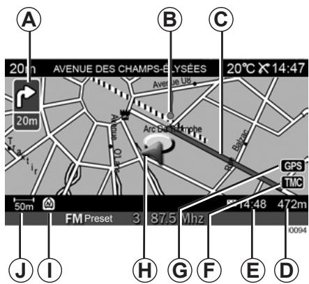 RENAULT SCENIC GPS CNC - Affichage de la carte - 1