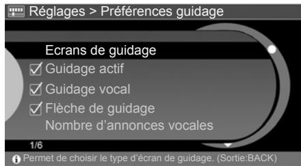RENAULT SCENIC GPS CNC - Préférences guidage - 1