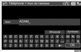 RENAULT SCENIC GPS CNC - TÉLÉPHONIE : Enregistrer un numéro favori - 4