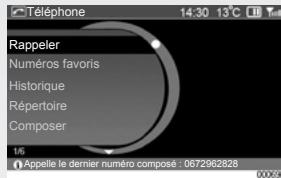 RENAULT SCENIC GPS CNC - TÉLÉPHONIE : Enregistrer un numéro favori - 2