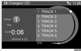 RENAULT SCENIC GPS CNC - AUDIO : Utiliser le changeur CD - 9