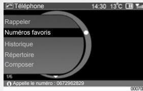 RENAULT SCENIC GPS CNC - TÉLÉPHONIE : Enregistrer un numéro favori - 6