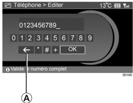 RENAULT SCENIC GPS CNC - Appeler un numéro de l'historique des appels - 1