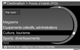 RENAULT SCENIC GPS CNC - NAVIGATION : Entrer une destination - 8