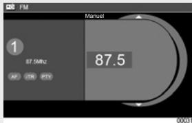RENAULT SCENIC GPS CNC - AUDIO : Choisir une station de radio - 7