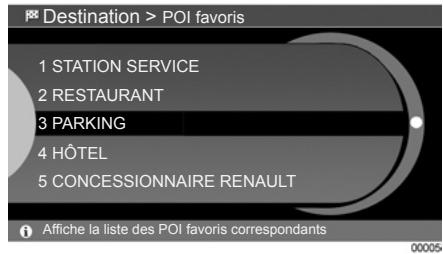 RENAULT SCENIC GPS CNC - Destinations précédentes - 1