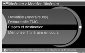 RENAULT SCENIC GPS CNC - NAVIGATION : Modifier son itinéraire - 4