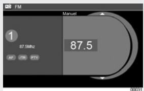 RENAULT SCENIC GPS CNC - AUDIO : Mémoriser une station favorite - 2