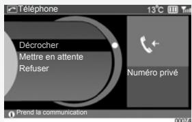 RENAULT SCENIC GPS CNC - TÉLÉPHONIE : Gérer un appel - 5