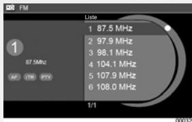 RENAULT SCENIC GPS CNC - AUDIO : Choisir une station de radio - 4