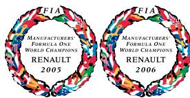 RENAULT NOUVELLE LAGUNA - RENVAULT, CHAMPION DU MONDE FIA DE FORMULE 1 2005 & 2006 - 1