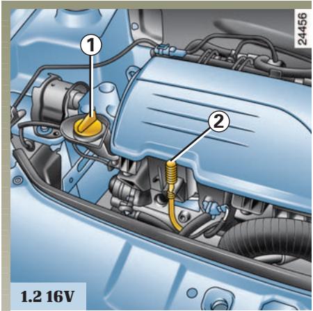 RENAULT CLIO 2 - NIVEAU HUILM MOTEUR (suite) - 1