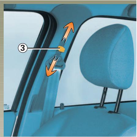 RENAULT CLIO 2 - CEINTURES DE SECURITE AVANT - 1