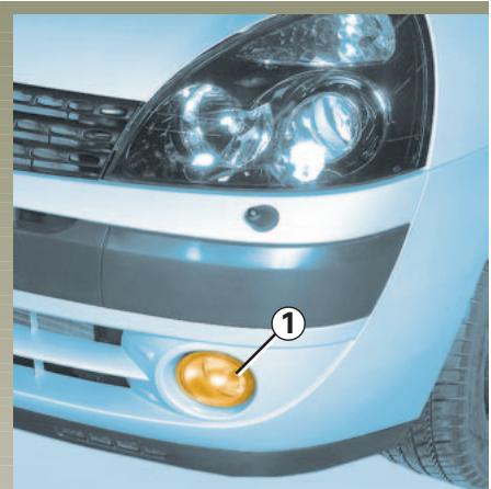 RENAULT CLIO 2 - PROJECTEURS ANTIBROUILLARD : remplacement des lampes - 1